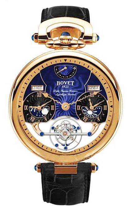 Replica Bovet Watch Amadeo Fleurier Grand Complications Fleurier Amadeo 46 Rising Star Triple Time Zone Tourbillon AIRS007-002